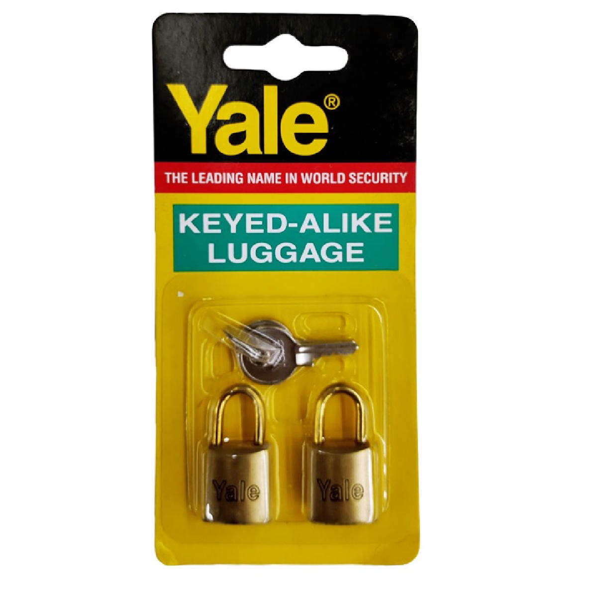 Yale Solid Brass KEYED ALIKE LUGGAGE 20MM Padlock 2PC/Set